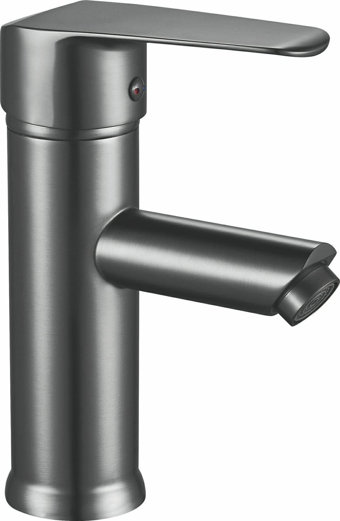 Gunmetalgrauer Waschtischhahn
