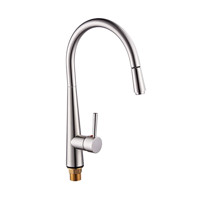 Stainless Steel Pull-Out Hot And Cold Dual-Use Kitchen Faucet